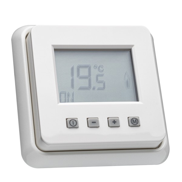 Raumthermostat ERK-67 mit Uhr für Jung CD 500 Rahmen