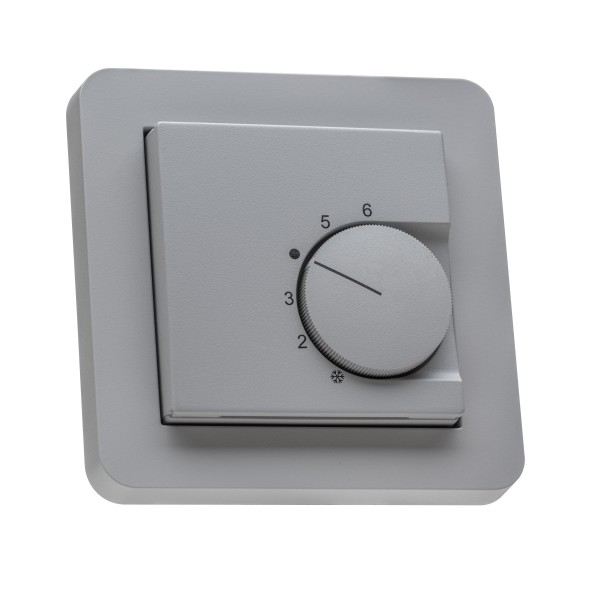 Raumthermostat für Gira E1 grau matt