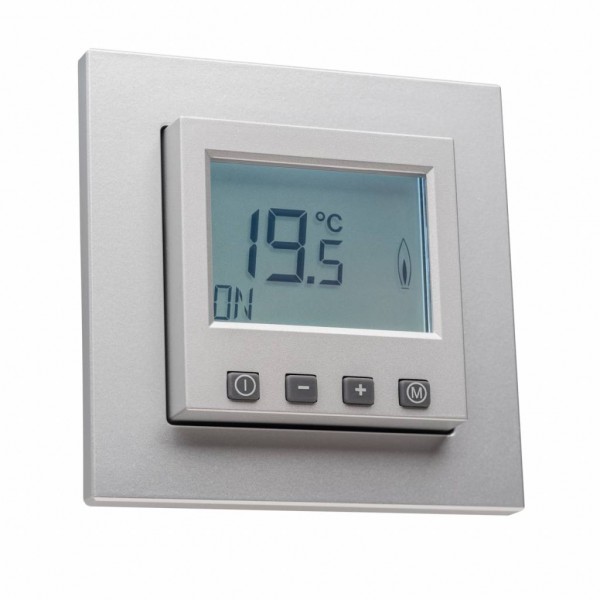 Raumthermostat digital für Jung Rahmen alu